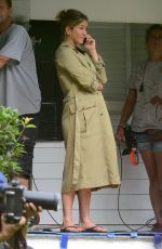 JENNIFER ANISTON on the Set of Mothers Day in Atlanta 08/31/2015