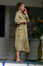 JENNIFER ANISTON on the Set of Mothers Day in Atlanta 08/31/2015