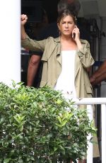 JENNIFER ANISTON on the Set of Mothers Day in Atlanta 08/31/2015