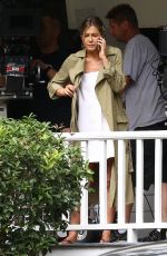 JENNIFER ANISTON on the Set of Mothers Day in Atlanta 08/31/2015