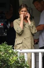 JENNIFER ANISTON on the Set of Mothers Day in Atlanta 08/31/2015