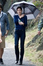 JENNIFER CARPENTER on the Set of Limitless Series in New York 09/01/2015