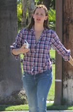 JENNIFER GARNER in Jeans Out and About in Brentwood 09/17/2015