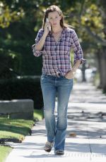 JENNIFER GARNER in Jeans Out and About in Brentwood 09/17/2015