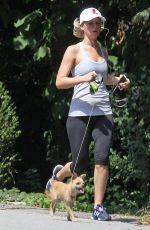 JENNIFER LAWRENCE Out Jogging in Atlanta 09/20/2015
