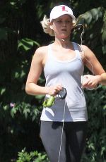 JENNIFER LAWRENCE Out Jogging in Atlanta 09/20/2015