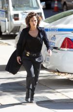 JENNIFER LOPEZ on the Set of Shades of Blue in New York 09/23/2015