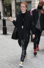 JESS GLYNNE Arrives at BBC Radio 1 Studio in Lodnon 09/03/2015