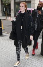JESS GLYNNE Arrives at BBC Radio 1 Studio in Lodnon 09/03/2015