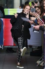 JESS GLYNNE Arrives at BBC Radio 1 Studio in Lodnon 09/03/2015
