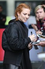 JESS GLYNNE Arrives at BBC Radio 1 Studio in Lodnon 09/03/2015
