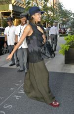 JESSICA ALBA Arrives at Her Hotel in New York 09/08/2015
