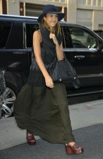 JESSICA ALBA Arrives at Her Hotel in New York 09/08/2015