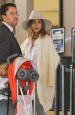 JESSICA ALBA at LAX Airport in Los Angeles 09/16/2015
