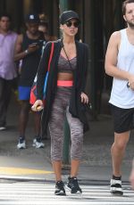 JESSICA ALBA in Workout Gear Out and About in New York 09/13/2015