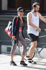 JESSICA ALBA in Workout Gear Out and About in New York 09/13/2015