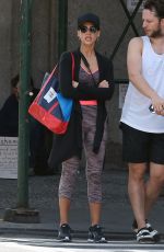 JESSICA ALBA in Workout Gear Out and About in New York 09/13/2015
