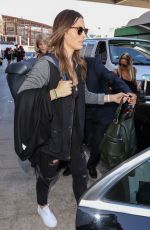 JESSICA BIEL at LAX Airport in Los Angeles 09/29/2015