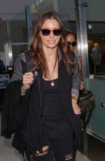 JESSICA BIEL at LAX Airport in Los Angeles 09/29/2015