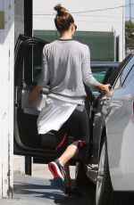 JESSICA BIEL Leaves a Gym in West Hollywood 08/31/2015