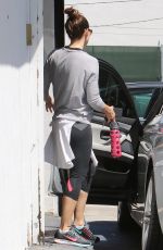 JESSICA BIEL Leaves a Gym in West Hollywood 08/31/2015
