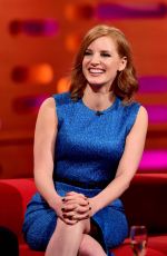 JESSICA CHASTAIN at The GraHam Norton Show in London 09/25/2015