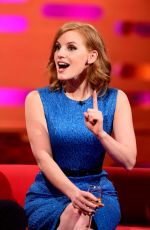 JESSICA CHASTAIN at The GraHam Norton Show in London 09/25/2015
