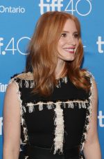 JESSICA CHASTAIN at The Martian Photocall at 2015 TIFF in Toronto 09/11/2015