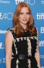 JESSICA CHASTAIN at The Martian Photocall at 2015 TIFF in Toronto 09/11/2015