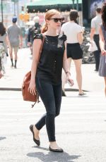JESSICA CHASTAIN Out and About in New York 08/31/2015