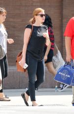 JESSICA CHASTAIN Out and About in New York 08/31/2015
