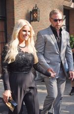 JESSICA SIMPSON Leaves Her Hotel in New York 09/08/2015