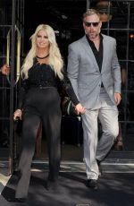 JESSICA SIMPSON Leaves Her Hotel in New York 09/08/2015
