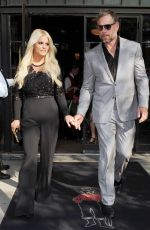 JESSICA SIMPSON Leaves Her Hotel in New York 09/08/2015