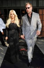 JESSICA SIMPSON Leaves Her Hotel in New York 09/08/2015