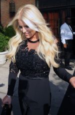 JESSICA SIMPSON Leaves Her Hotel in New York 09/08/2015