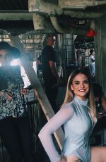 JOANNA JOJO LEVESQUE on the Set of Her When Love Hurts Music Video 09/01/2015