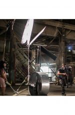 JOANNA JOJO LEVESQUE on the Set of Her When Love Hurts Music Video 09/01/2015