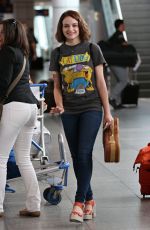JOEY KING Arrives at Airport in Montreal 09/06/2015