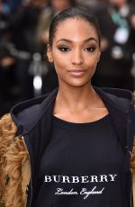 JOURDAN DUNN at Burberry Prorsum Fashion Show in London 09/21/2015