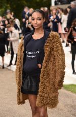 JOURDAN DUNN at Burberry Prorsum Fashion Show in London 09/21/2015