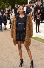 JOURDAN DUNN at Burberry Prorsum Fashion Show in London 09/21/2015