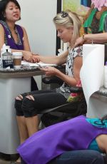 JULIANNE HOUGH at at a Nail Salon i Beverly Hills 09/03/2015