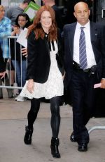 JULIANNE MOORE Arrives at Good Morning America in New York 09/28/2015