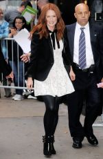 JULIANNE MOORE Arrives at Good Morning America in New York 09/28/2015