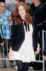 JULIANNE MOORE Arrives at Good Morning America in New York 09/28/2015