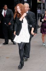 JULIANNE MOORE Arrives at Good Morning America in New York 09/28/2015