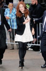 JULIANNE MOORE Arrives at Good Morning America in New York 09/28/2015
