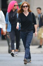 JULIANNE MOORE Out and About in New York 09/22/2015