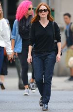 JULIANNE MOORE Out and About in New York 09/22/2015